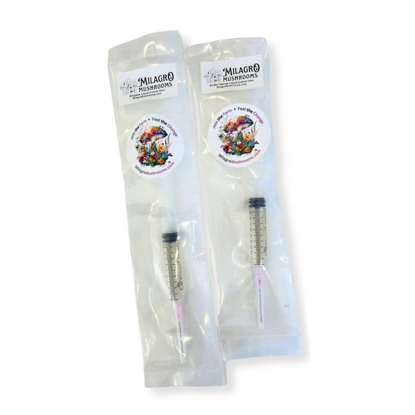 Liquid Culture (LC) Mushroom Syringes